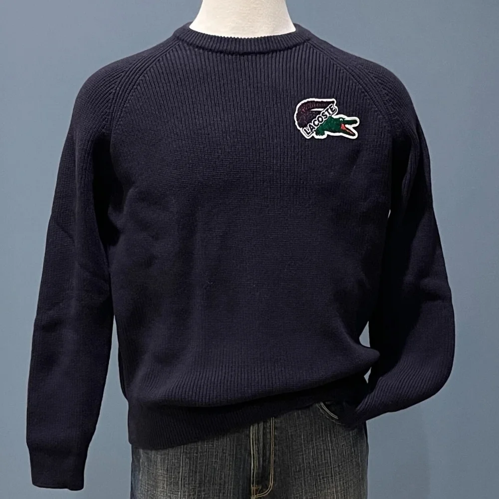 MADE IN FRANCE LACOSTE CROCODILE SWEATER 100% WOOL